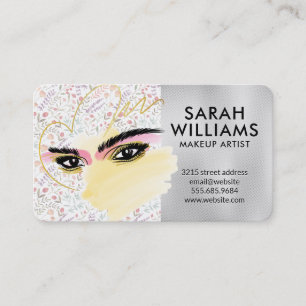 Make Up Beauty Artist Cosmetics Business Card
