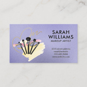 Make Up Brushes Womens Beauty Business Card