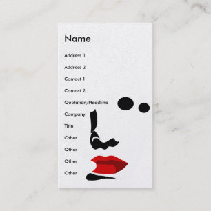 make up business card