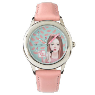 Make up Jennie leather strap watch