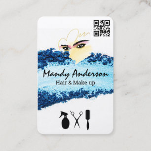 Make Up   Kiss Stain   Hair Care   QR Code  Business Card