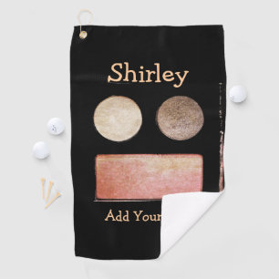 Make-Up Palette-Face by Shirley Taylor Golf Towel