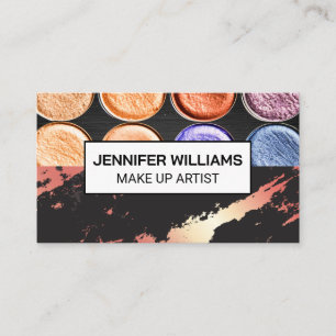 Make Up Pigments Beauty Business Card