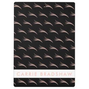 Make Up Rose Gold eyes Black Personalise Name Clipboard