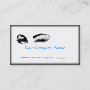 Make-up Specialist Woman Beauty Face Eyes White Business Card