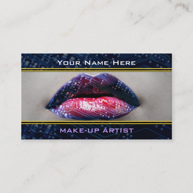 Make-Up Technology Business Cards (Front)