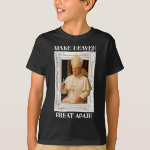 Make Vatican Great Again Funny Pope Trump Retro Ch T-Shirt