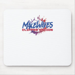 Make Waves Basketball Mouse Pad