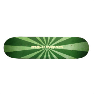 Make Waves Green Vortex Skateboard