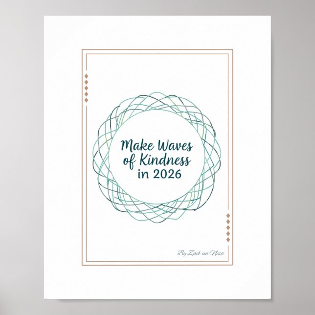 Make Waves of Kindness in 2026  Poster (Front)