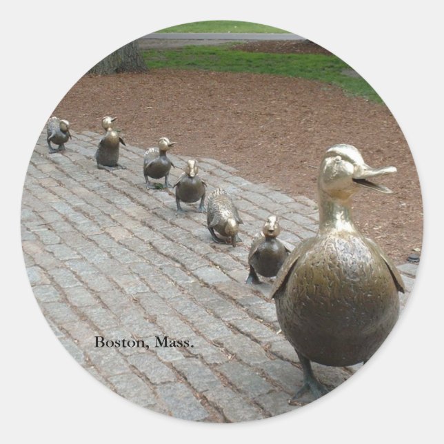 Make Way for Ducklings! Sticker (Front)