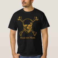 Make Yer Mark! Pirate Skull T-Shirt