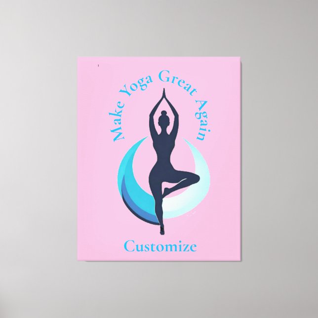 Make Yoga Great Again Thunder_Cove Canvas Print (Front)