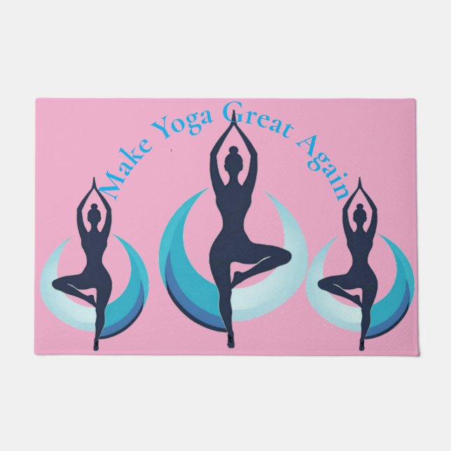 Make Yoga Great Again Thunder_Cove Doormat (Front)