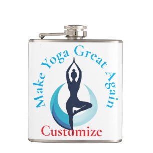 Make Yoga Great Again Thunder_Cove Hip Flask