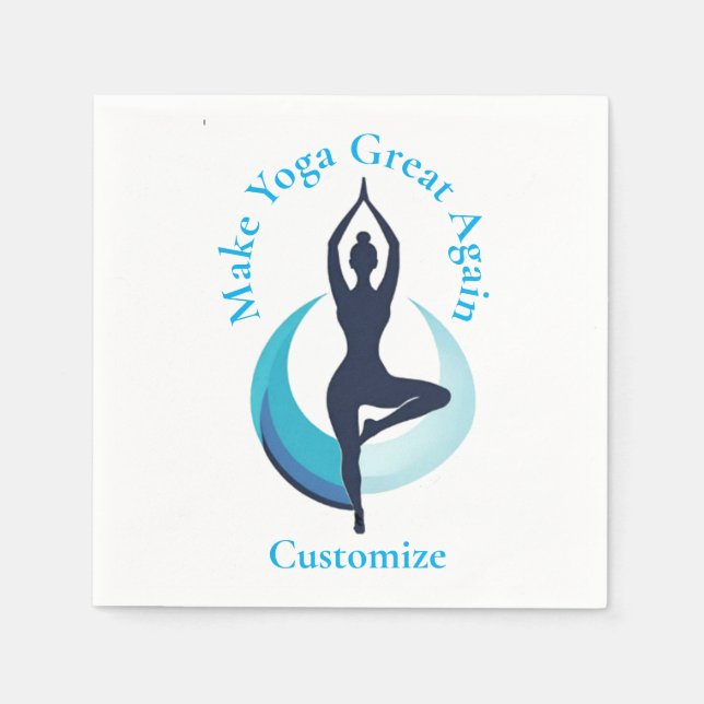 Make Yoga Great Again Thunder_Cove Napkin (Front)