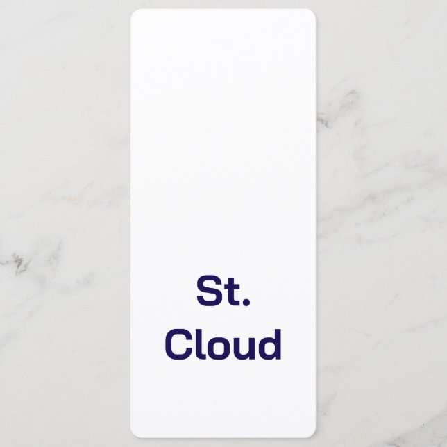 Make Your Brand 4" x 9.25" Rounded Flat Menu (Front)