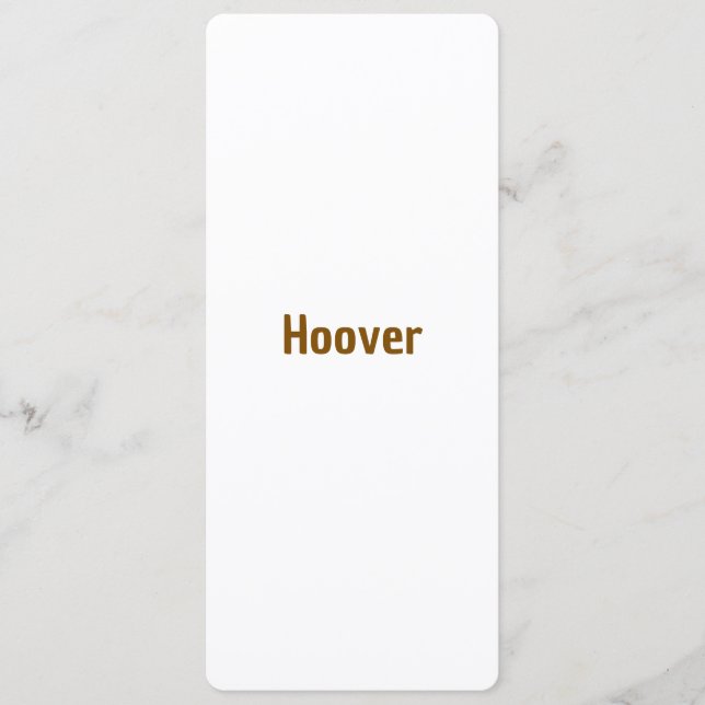 Make Your Brand 4" x 9.25" Rounded Flat Programme (Front)