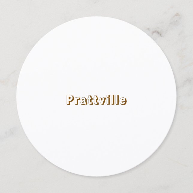 Make Your Brand 5.25" x 5.25" Circle Flat Programme (Front)