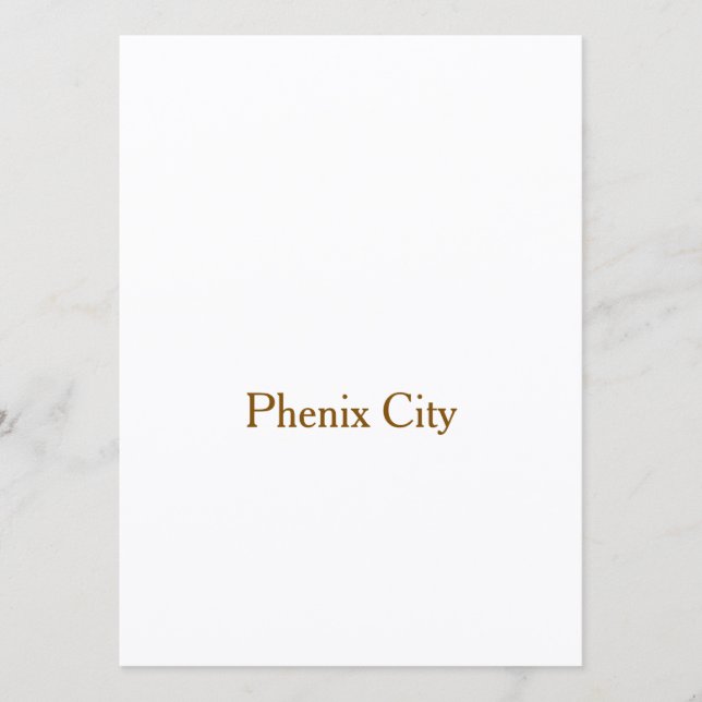 Make Your Brand 5.5" x 7.5" Squared Flat Programme (Front)