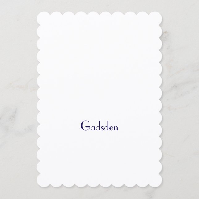 Make Your Brand 5" x 7" Scalloped Flat Programme (Front)