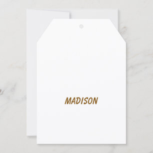 Make Your Brand 5" x 7" Tag Flat Card