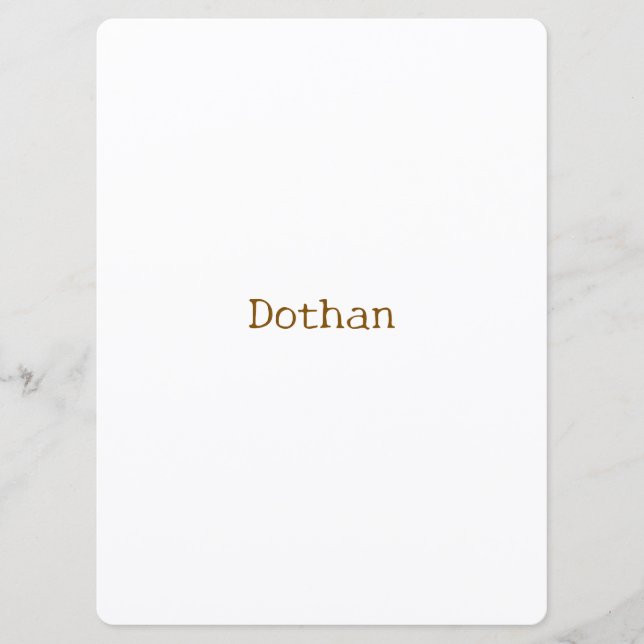Make Your Brand 6.5" x 8.75" Rounded Flat Programme (Front)