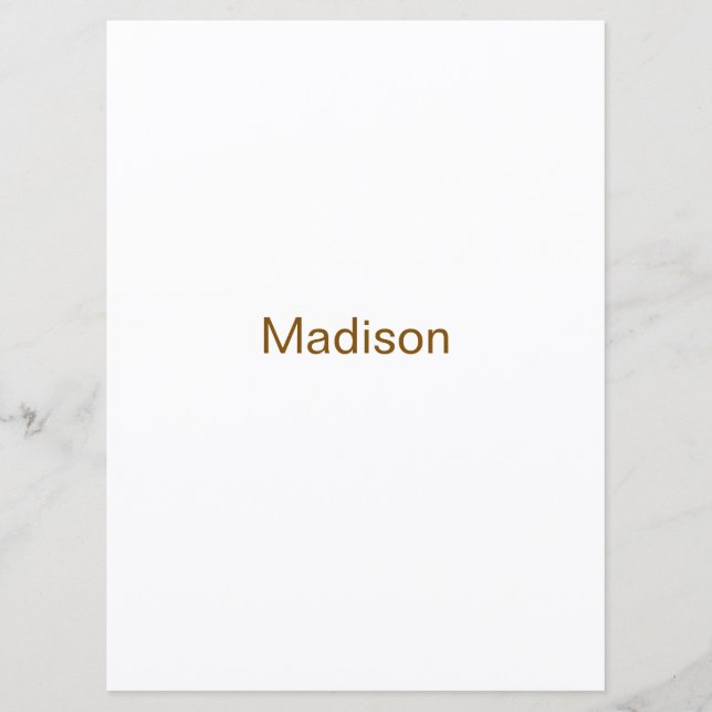Make Your Brand 6.5" x 8.75" Squared Flat Programme (Front)