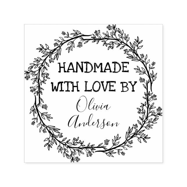 Make Your Chic, Stylish & Fashionable Handmade  Self-inking Stamp (Design)
