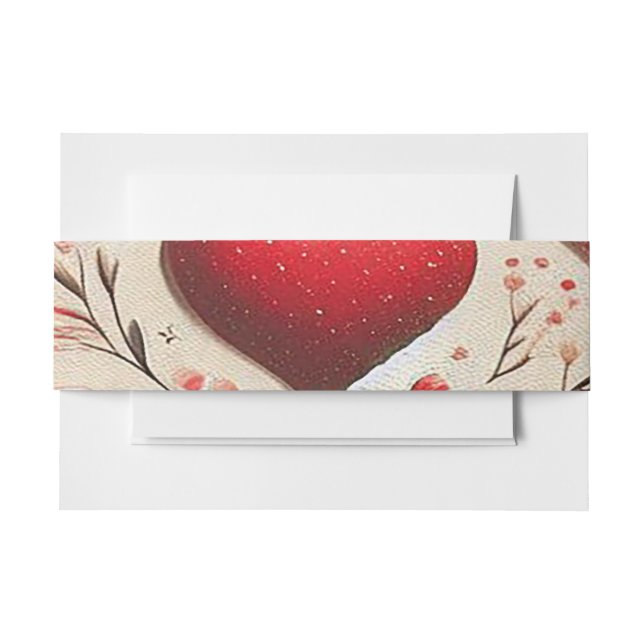 Make Your Favourite Product from Multiple design  Invitation Belly Band (Front Example)