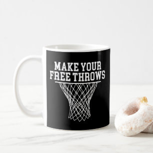 Make Your Free Throws Vintage Basketball Player Coffee Mug