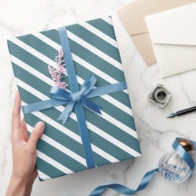 Make Your Gift Graceful in Teal Blue & White