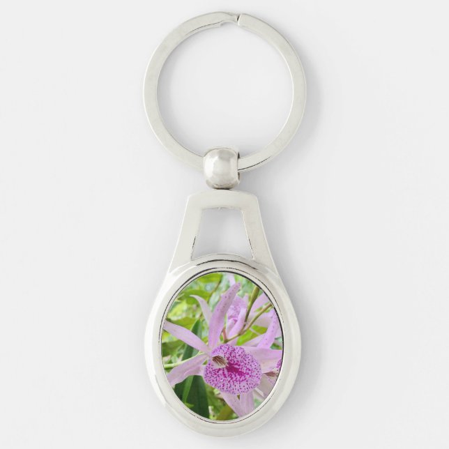 Make your keys beautiful with this orchid! key ring (Front)