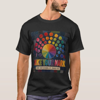 Make Your Mark Happy Dot Day Patchwork T-Shirt