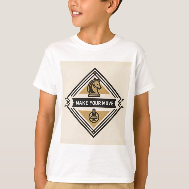 Make Your Move – Chess Piece Design T-Shirt (Front)
