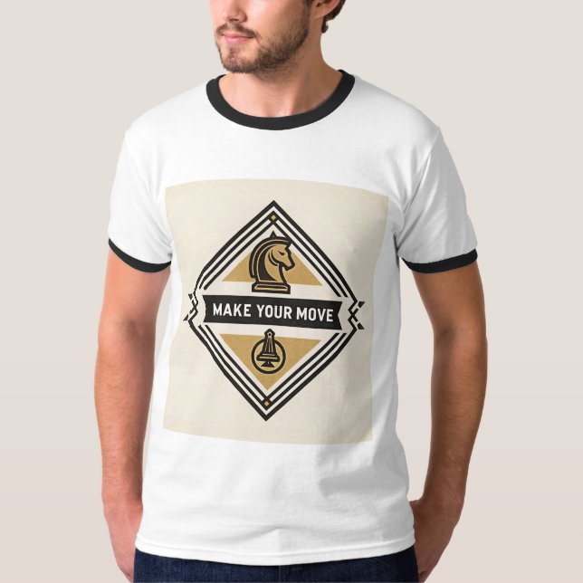 Make Your Move – Chess Piece Design T-Shirt (Front)