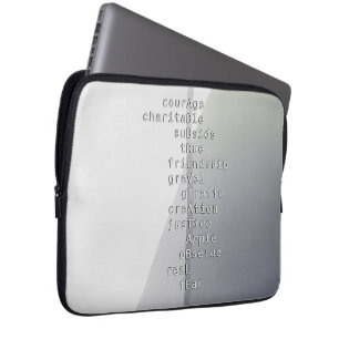 Make your name or message with Crosswords? Case-Ma Laptop Sleeve