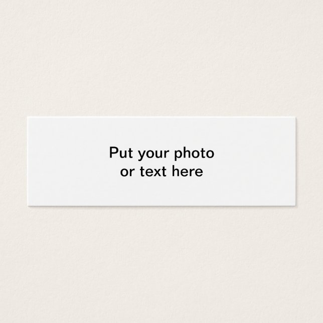 Make Your One Of A Kind Bookmark (Front)