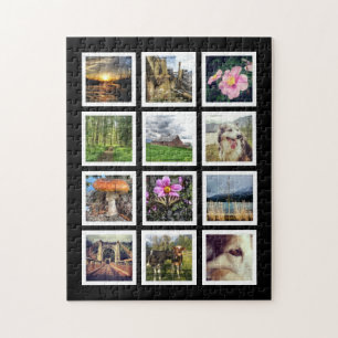 Make Your Own 12 Instagram Photo Collage Jigsaw Puzzle