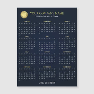 Make Your Own 2021 Company Calendar Magnetic Card