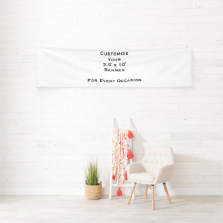 Make Your Own 2.5' x 10' Indoor Banner