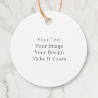 Make Your Own 2" x 2" Circle Jute Favor Tags