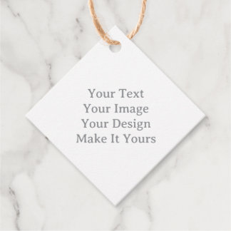 Make Your Own 2" x 2" Diamond Jute Twin Favor Tags