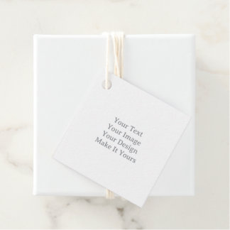 Make Your Own 2" x 2" Square Cotton Favor Tags