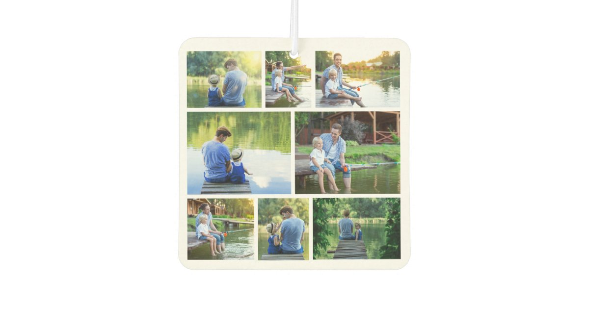 Make Your Own 8 Family Photo Collage Car Air Freshener ...