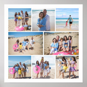 Make Your Own 8 Photo Collage Personalised Poster
