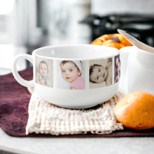 Make Your Own 8 Photo Personalised Soup Mug