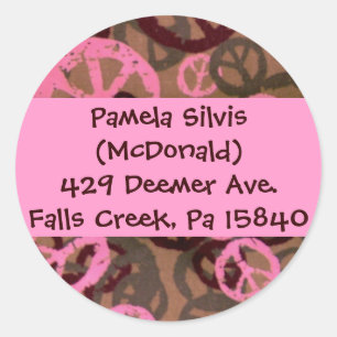Make Your Own Address Labels! Classic Round Sticker