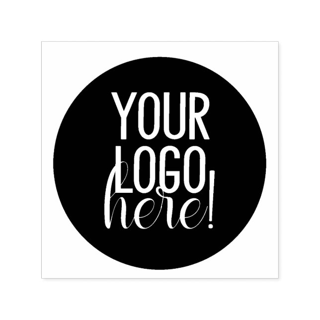 Make Your Own Black & White Business Logo Self-inking Stamp (Design)