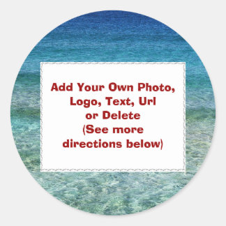 Make Your Own Blue Liquid Stickers